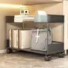 Suporte de arquivos sob a mesa, estação de trabalho, suporte para armazenamento de bolsa de computador, carrinho pequeno móvel sob a mesa do escritório