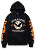 Moletom Estampado com Listras de Comércio Exterior Moda Outono e Inverno Moletom de Manga Longa Fashionável para Homens e Mulheres