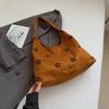 Bolso de Hombro Hueco de Moda Gran Capacidad Bolso Casual para Viajes Diarios de Mujer Versátil Bolso de Hombro Mate Bolso Tote Cross-Border Comercio Exterior