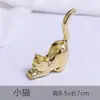 Hogar nórdico zakka creativo dorado cerámica pequeños animales adornos decorativos habitación escritorio adornos al por mayor