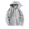 Sudadera con capucha cálida de forro polar para invierno, casual negra, adelgazante, versátil, cómoda para usar al aire libre, superventas transfronterizo