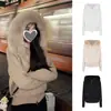 Chaqueta de punto con cremallera de estilo coreano, pura y deseable, ambiente perezoso, cálida y estiliza, abrigo corto popular entre los influencers