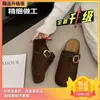 Sandálias de meio pé slip-on estilo Birkenstock, para mulheres, para usar ao ar livre, nova coleção outono 2026, com sola grossa e recurso interno de aumento de altura.