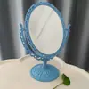 Espejo de Maquillaje, Espejo de Tocador para el Hogar, Espejo de Escritorio Giratorio de Doble Cara Tipo Princesa, Espejo de Escritorio para Dormitorio de Estudiantes, Espejo de Maquillaje para Niñas