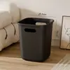 Lixeira Criativa Simples Doméstica Grande Capacidade Sem Tampa Anel de Pressão Cesto de Papel Cozinha Banheiro Sala de Estar Caixa de Armazenamento Quadrada