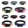 Collar Reflectante de Nylon para Perro Más Vendido Transfronterizo, Correa para Mascota de Doble Capa Ajustable Anti-Estrangulamiento, Personalización Multicolor