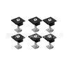 Soporte fotovoltaico solar 30 mm negro clip de aleación de aluminio negro de media tensión abrazadera central se puede empacar en bolsas