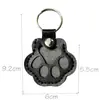 Llavero de Cuero Colgante para Guardar Pelo de Mascota Bolsa para Pelo de Gato y Perro Encanto Almacenamiento de Pelo de Mascota