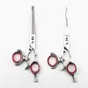 Tijeras de Peluquería Shenxingzhe con Mango Giratorio, Tijeras para Cortar el Cabello, Tijeras Planas, Tijeras para Flequillo, Tijeras Deslizantes, Tijeras Flying 720 deg Spin