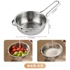 Acero Inoxidable Tao Xiaomi Artefacto Colador para Lavar Arroz Recipiente para Lavar Arroz Filtro de Malla Fina Cuchara Cocina Hogar Recipiente para Lavar Verduras Escurridor Cesta para Frutas