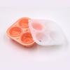 Molde de gelo de cubo de gelo de rosa caixa de gelo de silicone de uísque cubo de gelo de silicone hóquei no gelo com funil integrado 4 peças