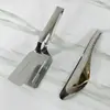 Pinzas para Barbacoa de Acero Inoxidable Pinzas para Bistec Pinzas para Barbacoa Domésticas Pinzas con Cabeza Redonda Pinzas de Cuerno Pinzas para Hielo Pinzas para Pan y Pasteles Pinzas para Alimentos