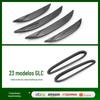 Adequado para 23 Mercedes-Benz GLC farol de neblina dianteiro modificado tira de acabamento decoração ABS farol de neblina traseiro anti-risco exterior adesivos de lantejoulas