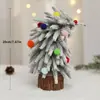 Adornos para Árbol de Navidad de Cuello Torcido de Nuevo Producto Transfronterizos Se Pueden Personalizar Pequeño Árbol de Decoración de Escritorio Árbol de Nieve Mini