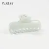 Wjia Nuevo Clip de Tiburón de Color Sólido Estilo Simple y Suave Dulce Versátil para Volumen de Cabello Alto Clip para Recogido Accesorios para el Cabello Clip para el Cabello