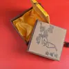 Pulsera de Madera con Borlas de Tela Hueca Estilo Chino, Joyería, Cuentas de Oración, Caja de Regalo, Caja de Papel
