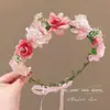 Diadema Corona de Flores Estilo Bosque Super Hada, Producto Terminado Estilo Hada con Flores Realistas, Adorno para la Cabeza que Mejora el Ambiente, Accesorio para Fotos, Accesorio Floral para el Cabello