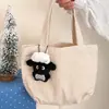 Conjunto Criativo de Três Peças Boneca Ovelha, Pingente de Boneca para Meninas, Pingente de Porta-Moedas Versátil, Estojo para Fones de Ouvido, Decoração de Mochila