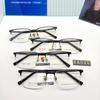 Mayoreo 88020 Lentes de Negocios Casuales para Hombre Montura Completa Montura Semititanio Ultraligera Varillas Espejo de Acero Plástico Super Elásticas Dureza
