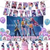 Decoraciones Temáticas para Grupo de Chicas Brujas Transfronterizas Kpop Fondo Banner para Fiesta de Cumpleaños Globos para Pastel