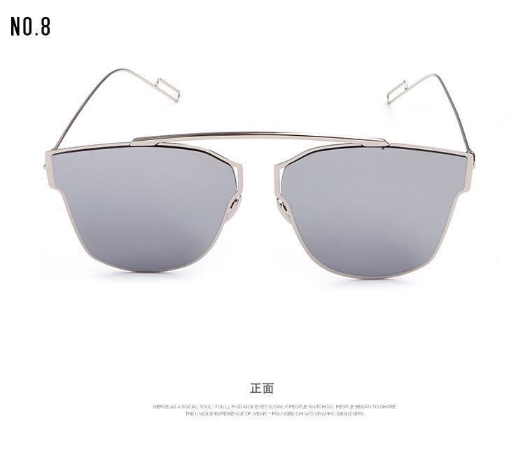 新款 时尚复古太阳眼镜 男女士经典款太阳镜驾驶眼镜 金属墨镜