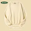 Sudadera de algodón rizado de peso pesado 460g, talla grande 46, cuello redondo, unisex