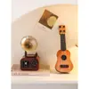 Adorno de gramófono vintage, caja de música creativa para la entrada de la sala de estar, decoración nostálgica con un toque de nicho, hecho de plástico