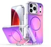 Adecuado para Apple Iphone18Pro Funda de Teléfono Magnética Camaleónica de Color Cambiante Brillante Samsung S26 Soporte de Lente Cubierta Anti-Caída