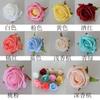 Cabeças de Rosa Artificiais Feitas de Tecido de Seda para Paredes de Flores de Casamento, Pequenas Cabeças de Flores Artificiais Frescas para Decoração de Casamento e Arranjo de Paredes e Arcos de Flores