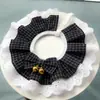 Cachecol para gato de estimação toalha para saliva de gato babador de cachorro babador de renda para pet coleira de gato