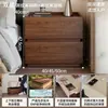 Mesita de noche moderna minimalista estilo italiano, nuevo modelo 2026, para uso doméstico, dormitorio, madera maciza, con un toque de lujo y una sensación de alta gama