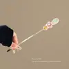 2026 Nuevo Estilo Xiu Jade Pinza para el Cabello con Patrón de Nube para Mujer con Borlas Largas, Accesorio para el Cabello Estilo Antiguo Hanfu, Pinza de Jade para Recogido Estilo Dinastía Song y Ming