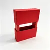 Caixa de Exibição Transparente de Filme PE Manga de Papel Correspondente Caixa de Embalagem Suspensa Saco de Presente Anel de Joia Caixa de Papel para Joias