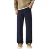 Nuevos Jeans Lavados para Hombre Estilo Americano Antidesvanecimiento Moda Tendencia Sueltos Rectos Casuales Pantalones Largos de Mezclilla para Hombre