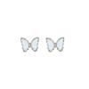 Pendientes de mariposa pequeños y sencillos de estilo coreano 2021, nuevos y populares pendientes Dongdaemun de celebrantes de Internet.