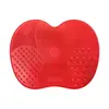 Estropajo de Silicona Personalizado para Manzanas con Ventosa Limpiador de Brochas de Maquillaje Portátil Artefacto para el Hogar Herramienta Fábrica Dedicada Venta al por Mayor