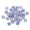 Cuentas de vidrio de color con forma de estrella de cinco puntas con orificio pasante, transparentes, de dibujos animados, para niños, pulseras, collares, accesorios hechos a mano, material de cuentas