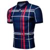 Polo casual para hombre europeo y americano transfronterizo, solapa, estampado digital, camiseta de manga corta, Comercio Exterior, camiseta para hombre, top