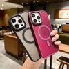 Para iPhone14ProMax color suave sensación de piel succión magnética funda de teléfono móvil Apple 13 cubierta protectora mate 12 simple 11