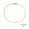 Pulsera de Cadena Redonda de Serpiente Coreana Pulsera de Acero Inoxidable Chapado en Oro Joyería de Moda para Hombres y Mujeres Pulsera Fina Lote