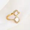 Anillo de apertura nueva wish AliExpress transfronterizo anillo de circonita creativa para mujer pulsera