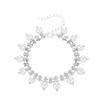 Pulsera Cadena con Colgante de Perla Estilo Europeo y Americano Moda Simple Elegante Borla Strass Pulsera para Pie Accesorios Versátiles