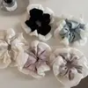Estilo coreano estilo perezoso ~ Anillo para el cabello de intestino grueso grande plisado Sentido femenino tamaño grande Volante Suave bajo Herradura tocado para el cabello