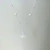 Colar Borboleta de Zircônia Pérola Estrelada Prateada para Mulheres, Corrente de Clavícula de Luxo de Alto Padrão de Nicho, Acessório Elegante Versátil