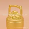 Um Balde de Riqueza, Balde Pequeno de Água de Latão Puro, Decoração de Escritório, Artesanato Novo Totalmente de Cobre, Atacado de Artigos de Cobre