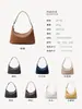 Nuevo bolso cruzado negro con cremallera para mujer, piel genuina, estilo coreano, versátil, hobo tejido, bolso de mujer para ir al trabajo