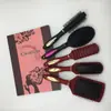 Peine de Cojín de Aire Elástico Lacado Dorado Peine Rizador Peine de Plástico Peine de Peluquería Herramienta de Belleza Peine para Cabello Liso