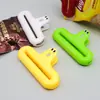 Clip sellador de snacks de oruga para cocina casera, clip sellador de dibujos animados a prueba de humedad, clip de plástico sellador para conservación de papas fritas