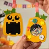 Decorações de Suspensão de Abóbora de Halloween Chocalho Enfeites de Suspensão Não Tecidos Materiais Manuais DIY Pequenos Presentes para Crianças