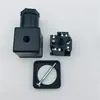 Válvula Solenoide Hidráulica de Pulso Din43650A Conector de Caixa de Junção Plugue Luz LED Transparente 2+1Terra 3+1Terra